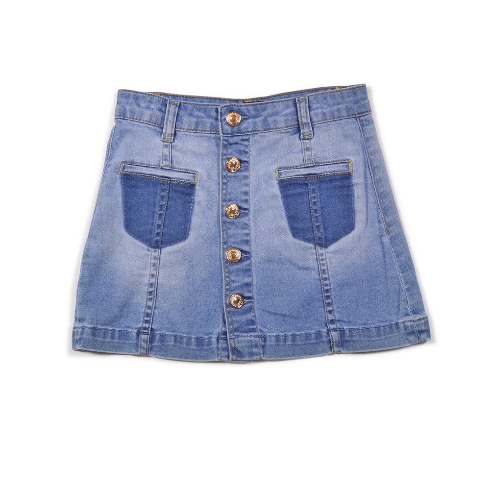 7 for All Mankind High Waisted Denim Skirt
